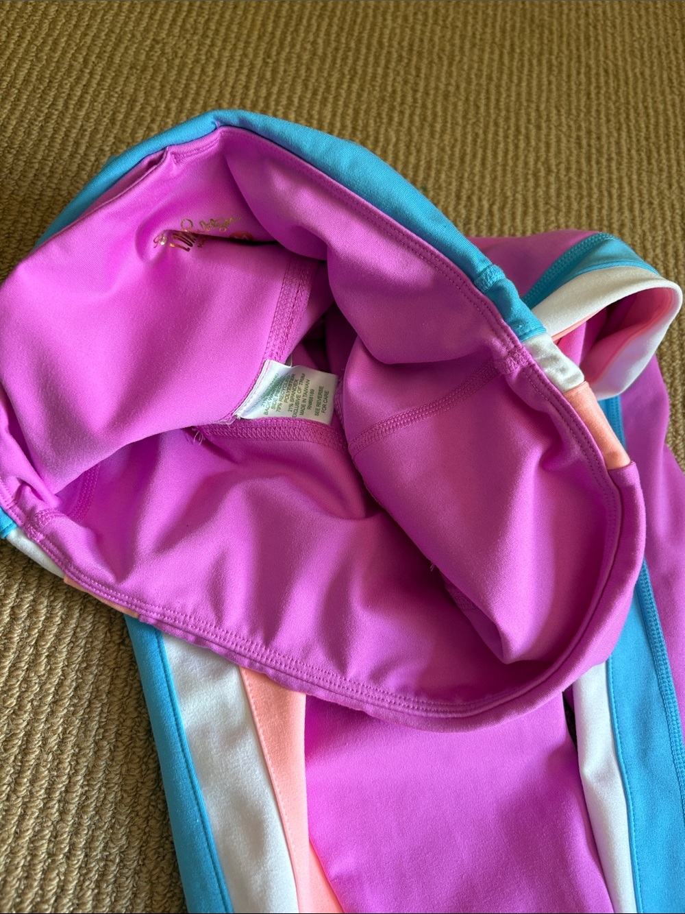 Yoga work out - Pink Colorblock Active Leggings - Picture 13 of 13